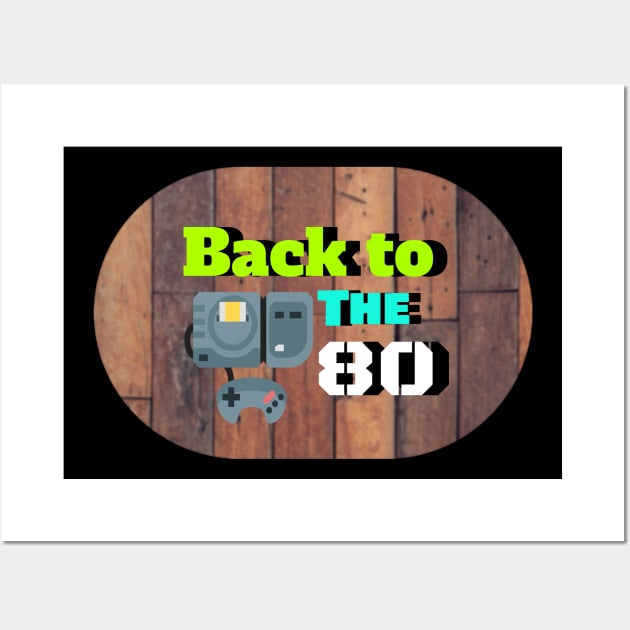 Funny back 80's Shirts Wall Art by KURA SHOP